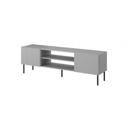 Dokonalý TV stolek ASHEN RTV 1, v nadčasové šedé barvě