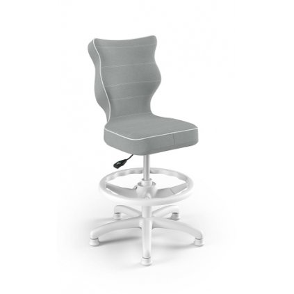 dětská kancelářská židle petit 4 bílá podnož šedá