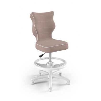 růžová dětská židle petit 4 bílá podstava
