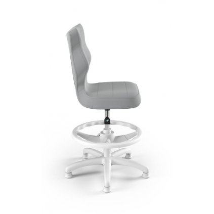 dětská kancelářská židle petit 4 velvet 3 bílá podnož