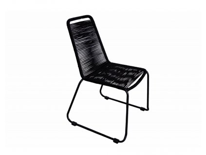designová stohovatelná židle ENIGMA s ručně pleteným lanem