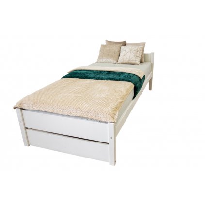 moderní bílá postel POLA