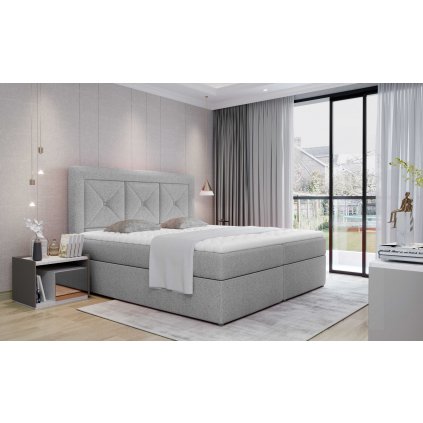 Čalouněná manželská postel IDRIS | 160 x 200 cm GRANDE 81