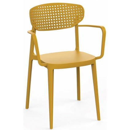 Zahradní židle AIRE ARM | hořčicově žluté