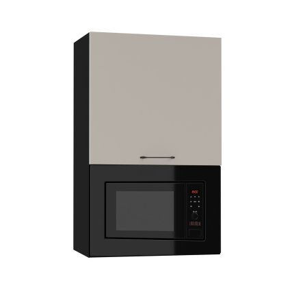 Kuchyňská skříňka horní pro mikrovlnnou troubu BONN W4 MK 60 BLACK CASHMERE
