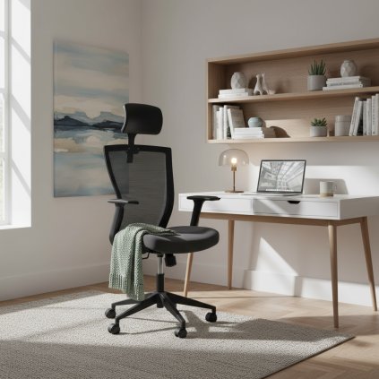 cerné-kancelářské-křeslo-q328h