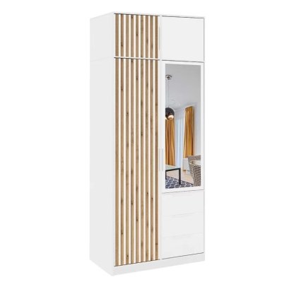 satniková skříňka bali lux d2 bílá