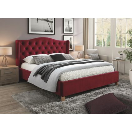 manzelska-bordova-postel-aspen-velvet-160-cm