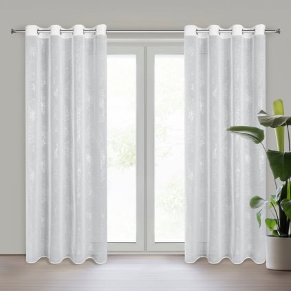 526041 zaclona saga k biela 140 x 250 cm