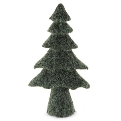 528051 vianocna dekoracia stromcek 163a tmavozelena 24 x 12 x 43 cm