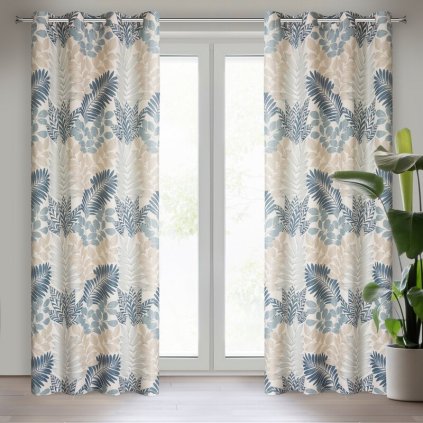 531864 zaves lenny k prirodna modra 140 x 250 cm