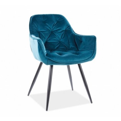 jídelní židle cherry velvet tyrkysová bluvel89