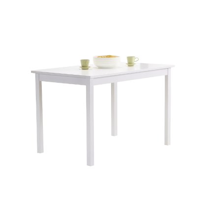 dokonalý bílý jídelní stůl FIORD v jednoduchém provedení