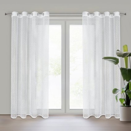 543222 zaclona iza k biela 140 x 250 cm