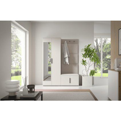 předsíň bianco 3 cashmere trinity 01 baňka s úchytkami