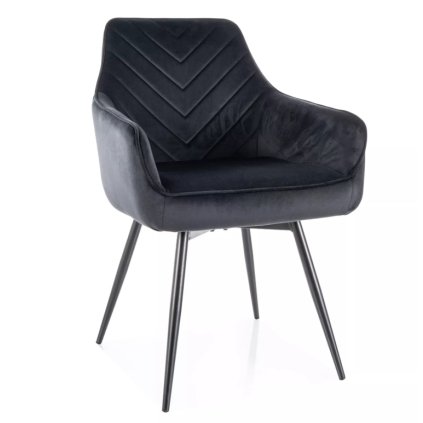 jídelní židle servio velvet černá