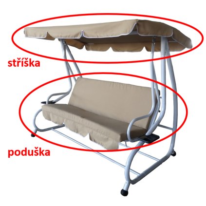 468810 strieska podusky k hojdacke de luxe bezova