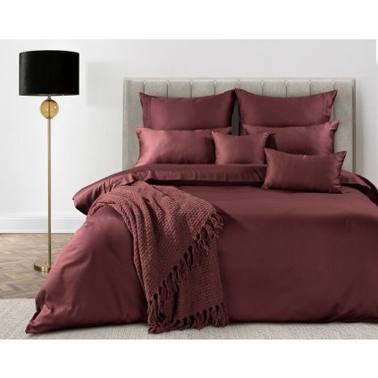 566994 obliecky na jednolozko elegant bordova 140 x 200 cm
