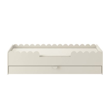 dětská jednolůžková postel book nook bezová se zasuvkou