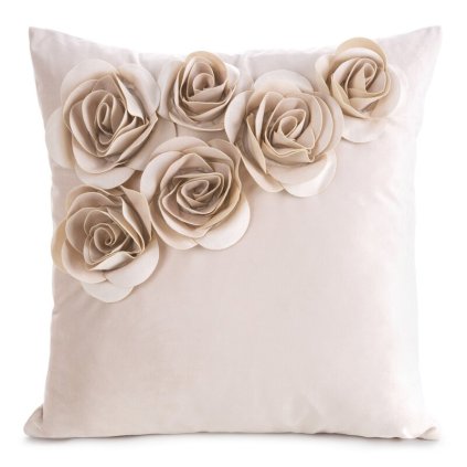 590439 obliecka na vankus flores 1 pudrovoruzova 45 x 45 cm