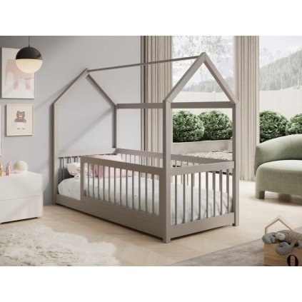 GRAJA DOMEK dětská postel šedá kvalitní
