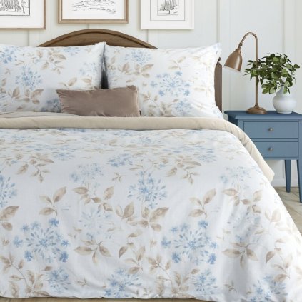 598583 obliecky na dvojlozko jasmina kremova svetlomodra 220 x 200 cm