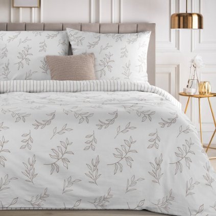 598727 obliecky na dvojlozko raya 1 biela bezova 220 x 200 cm