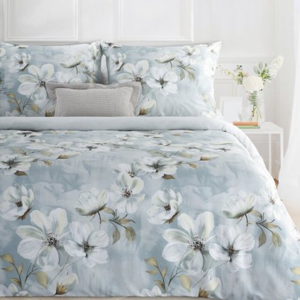 598811 obliecky na jednolozko spring 89 svetlomodra biela 140 x 200 cm