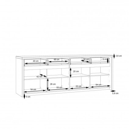 56828 komoda saint tropez stzk241b