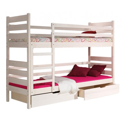 dětská dřevěná patrová postel DÁREK