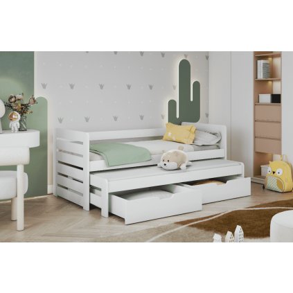 dětská postel pro dvě děti TOMASZ bílá