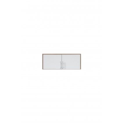 praktický nástavec k šatní skříni dvoudveřové SMART srn3, v dokonalém bílém vzhledu