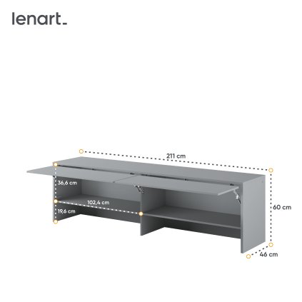 Praktický nástavec Lenart BED CONCEPT BC-09 k posteli BC-04