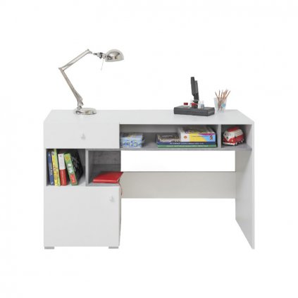 moderní bílý psací stůl SIGMA v elegantním designu