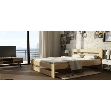 Dřevěná postel Marika