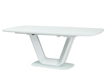 moderní bílý rozkládací stol ARMANI bílý