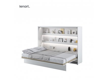 Sklápěcí postel Lenart BED CONCEPT BC 04 bílý lesk 140 x 200 cm