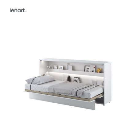 Sklápěcí postel Lenart BED CONCEPT BC 06p bílý lesk 90 x 200 cm