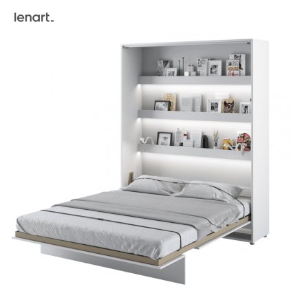 Bílá sklápěcí postel Lenart BED CONCEPT BC-12 | 160 x 200 cm