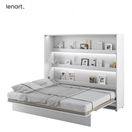 Bílá sklápěcí postel Lenart BED CONCEPT BC-14 | 160 x 200 cm