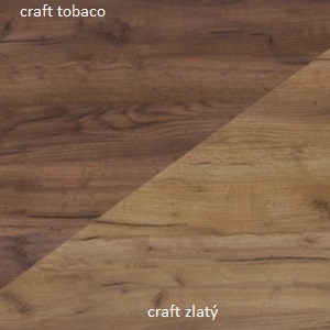 Levně ArtCross Šatní skříň HUGO | 10 Barva: craft zlatý /craft tobaco