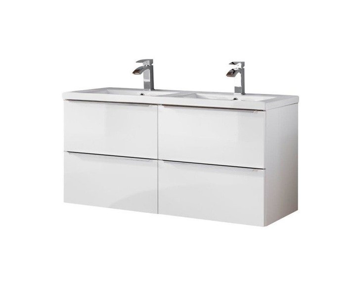 Levně ArtCom Koupelnová skříňka s umyvadlem CAPRI White U120/1 | 120 cm