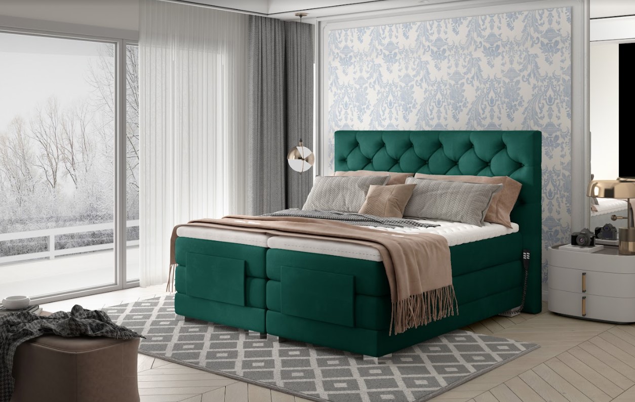 Artelta Manželská polohovatelná postel CLOVER Boxspring | 180 x 200 cm barevné provedení: Dora 63