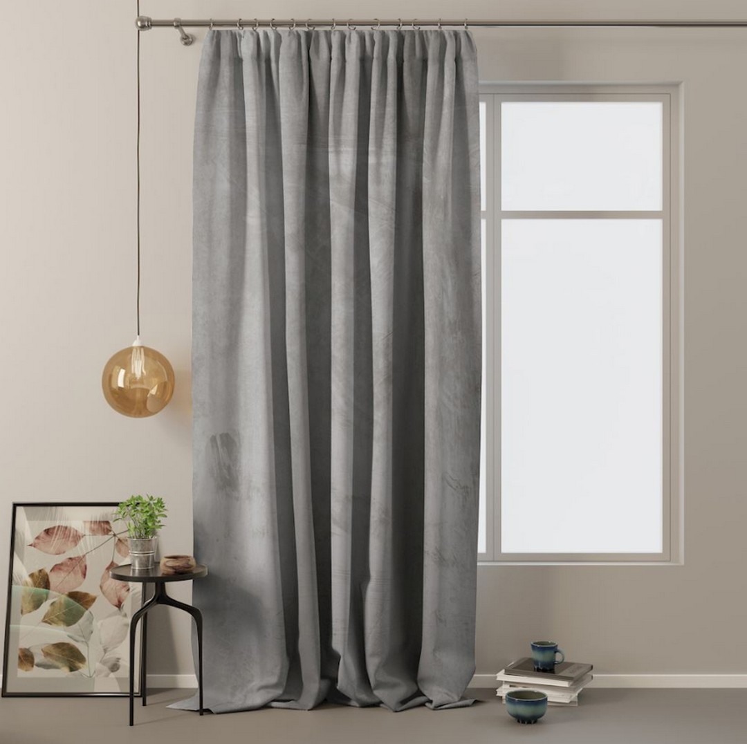 Levně ArtFlhf Stínicí závěs VELVET PLEAT P | 140 x 270 cm Barva: Silver