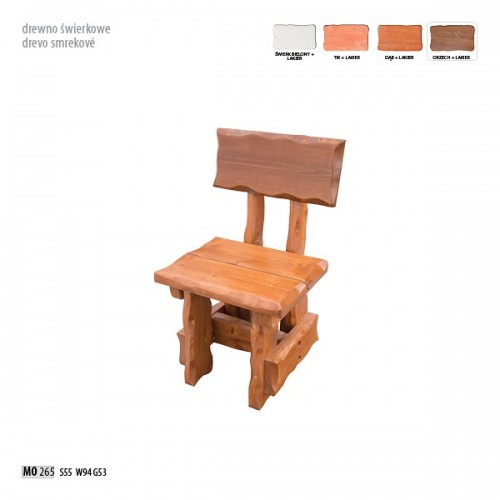 Levně Drewmax Zahradní židle MO265 | ořech lak | výprodej