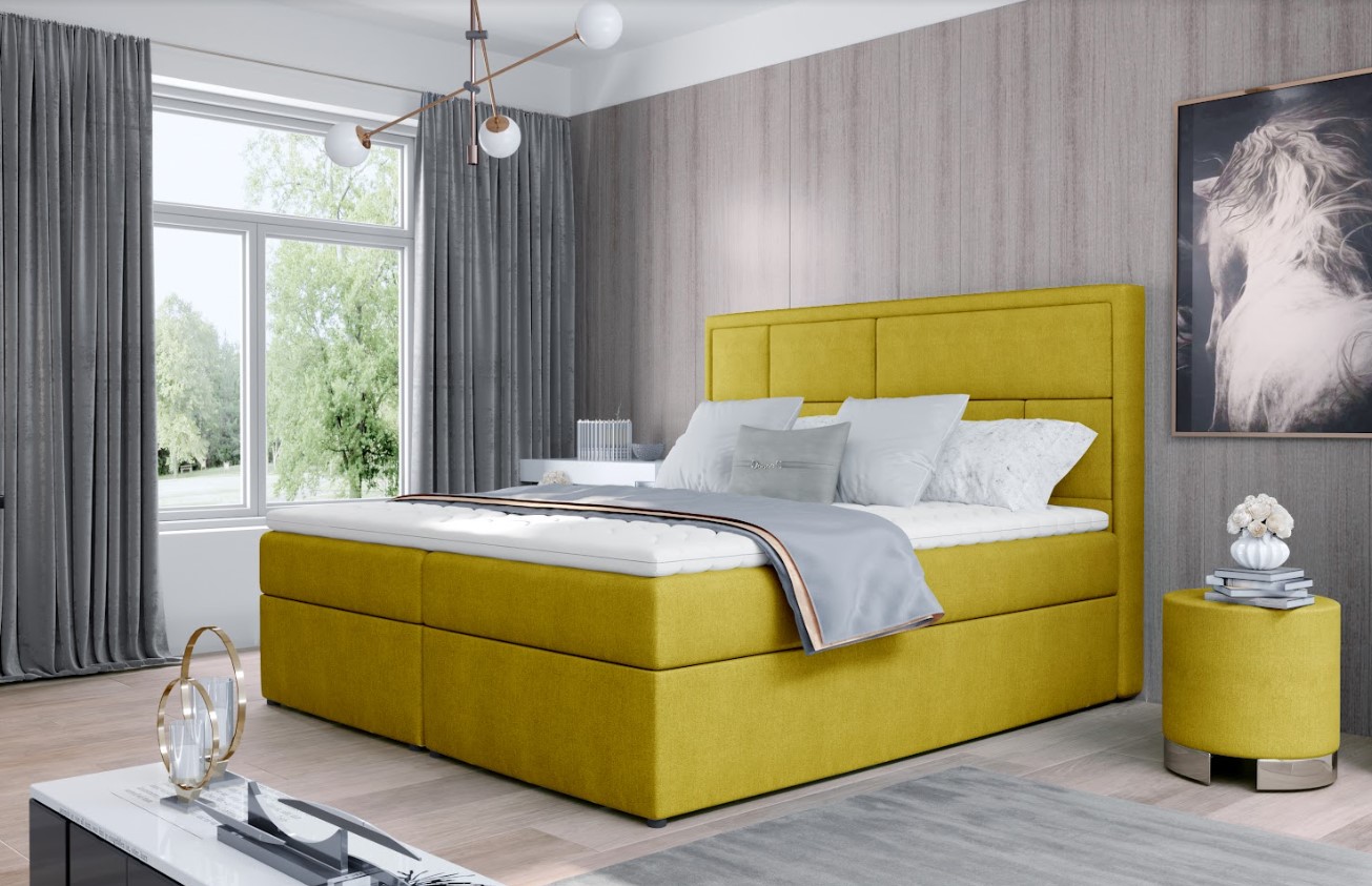 Artelta Manželská postel MERON Boxspring | 180 x 200 cm Barva: Omega 68