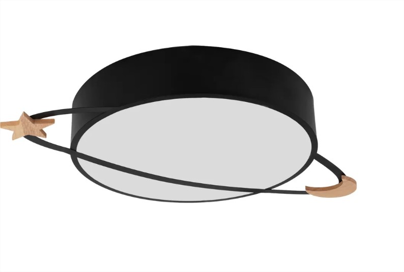 Levně ArtPodlas Stropní LAMPA MOON Black | APP866-C