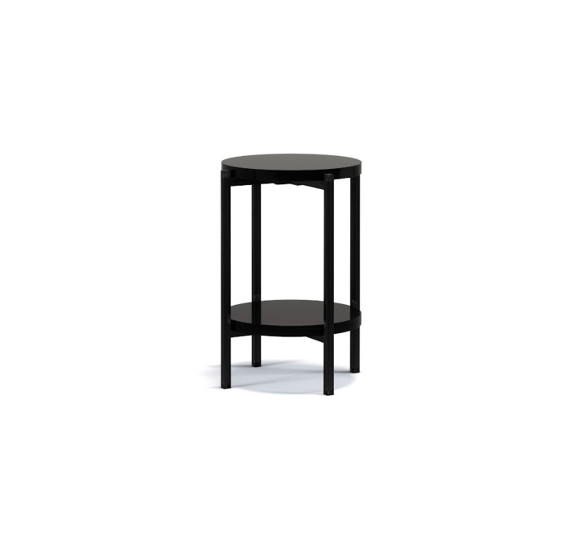 ArtGiB Příruční stolek SIGMA D | SM-04 Barva: černý lesk