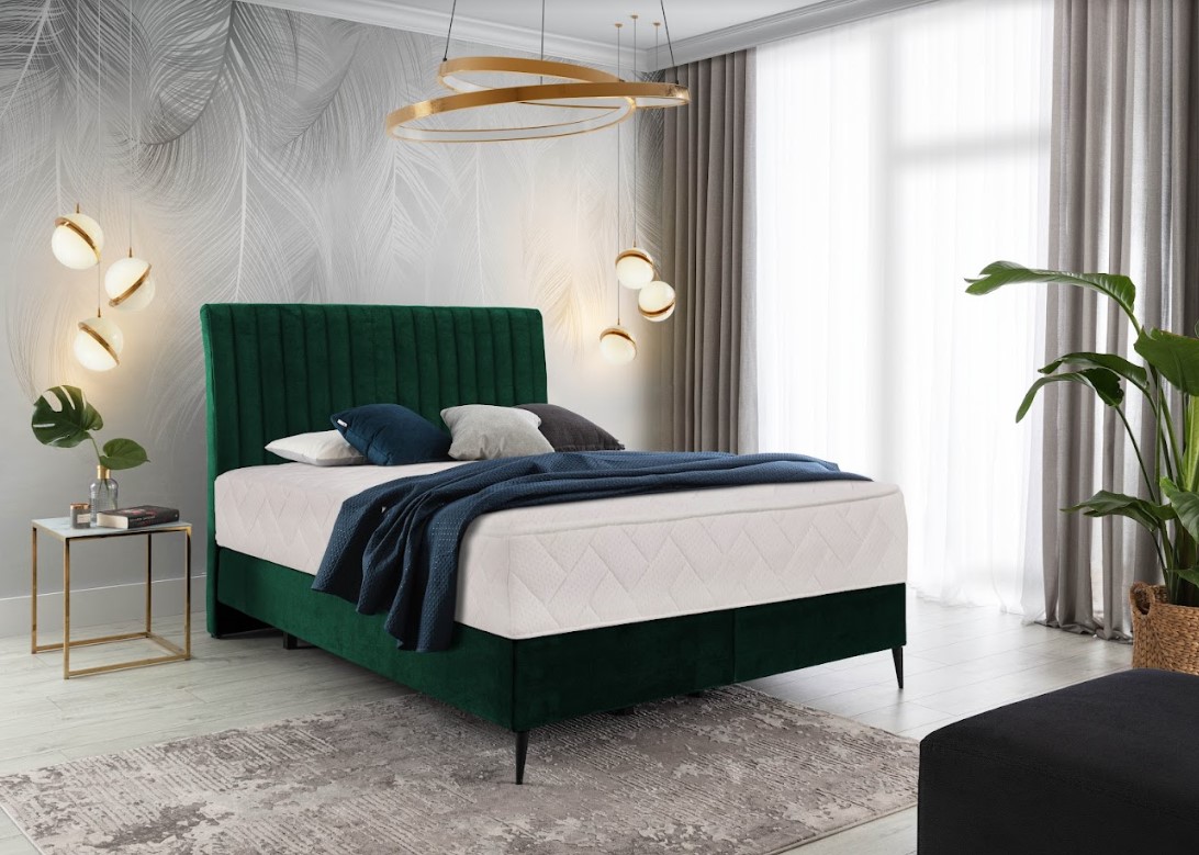 Levně Artelta Manželská postel BLANCA Boxspring | 180 x 200 cm Barva: Lukso 35