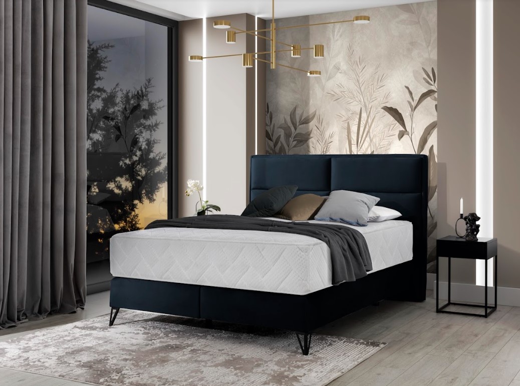 Artelta Manželská postel SAFIRO Boxspring | 180 x 200 cm Barva: Nube 33